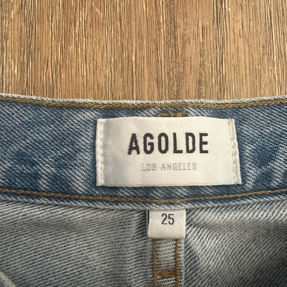 AGOLDE Riley Cropped Distressed Jeans - Picture 2 of 9